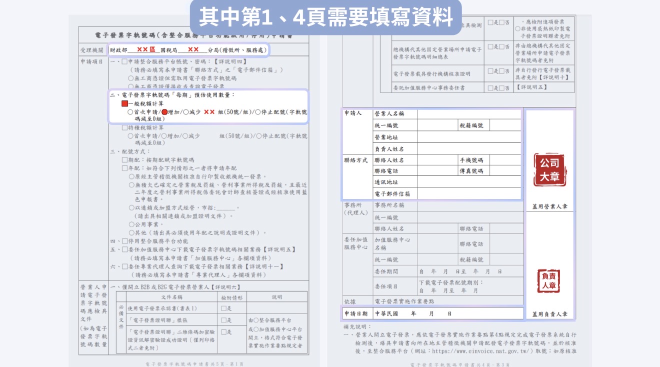 紙本申請書填寫重點