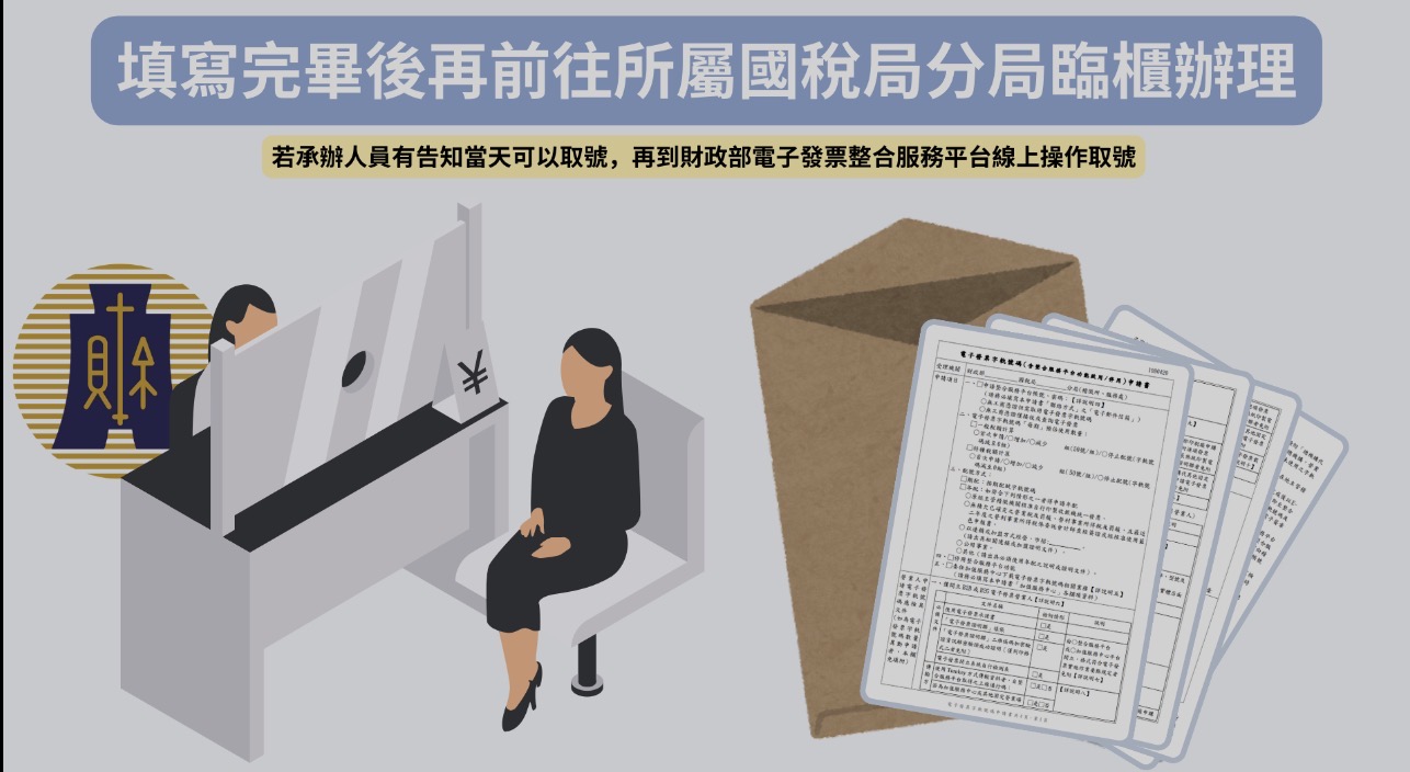 前往所屬國稅局分局臨櫃辦理